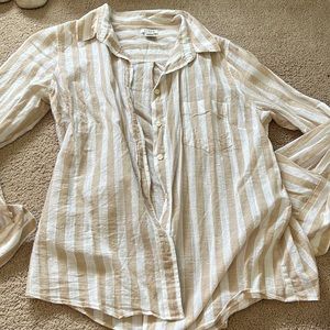 Jcrew summer striped button down